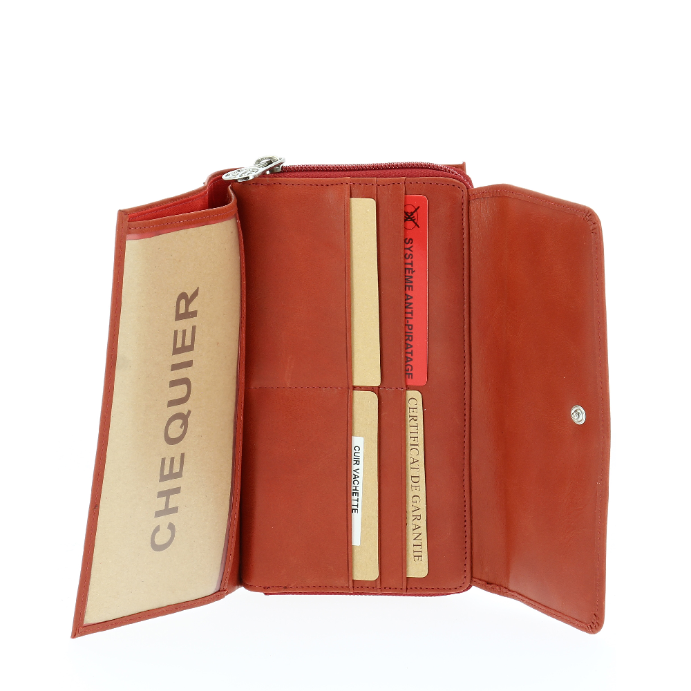 Oiled Leather Flap Checkbook Holder Companion