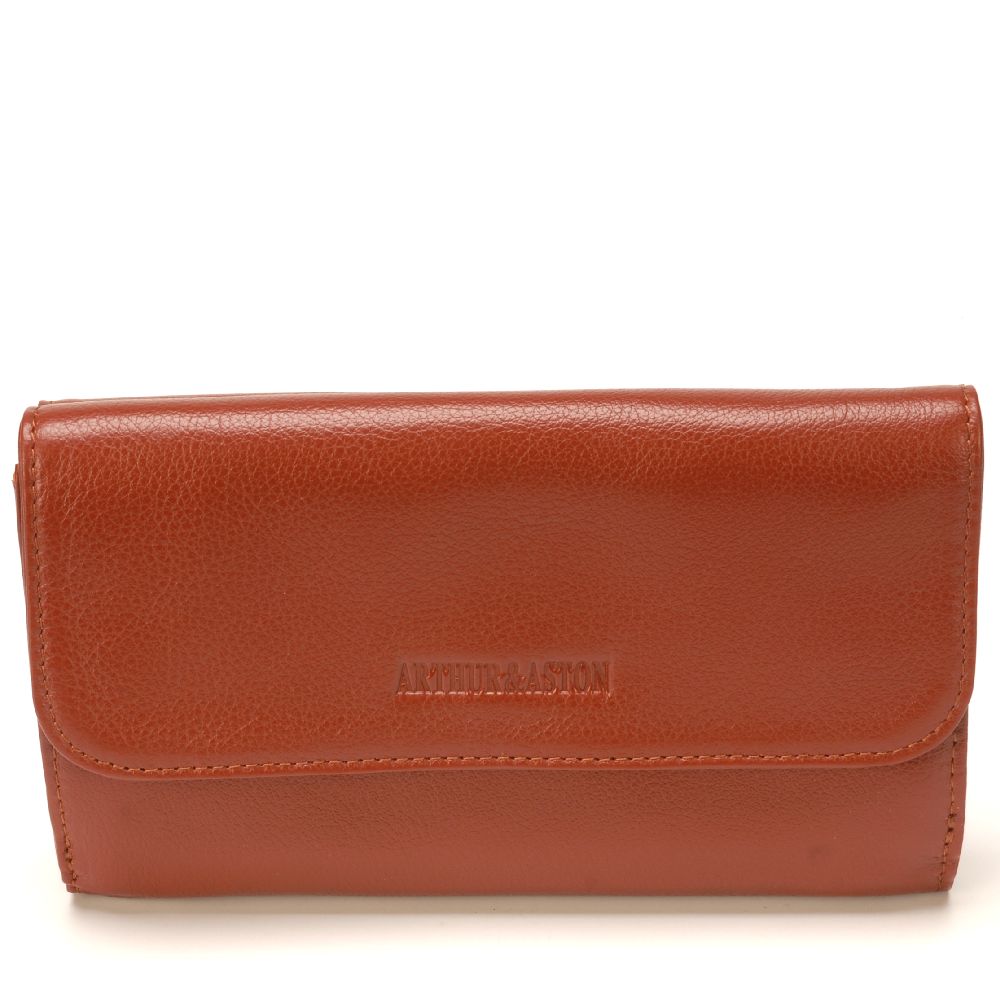 Célia leather back-to-back wallet