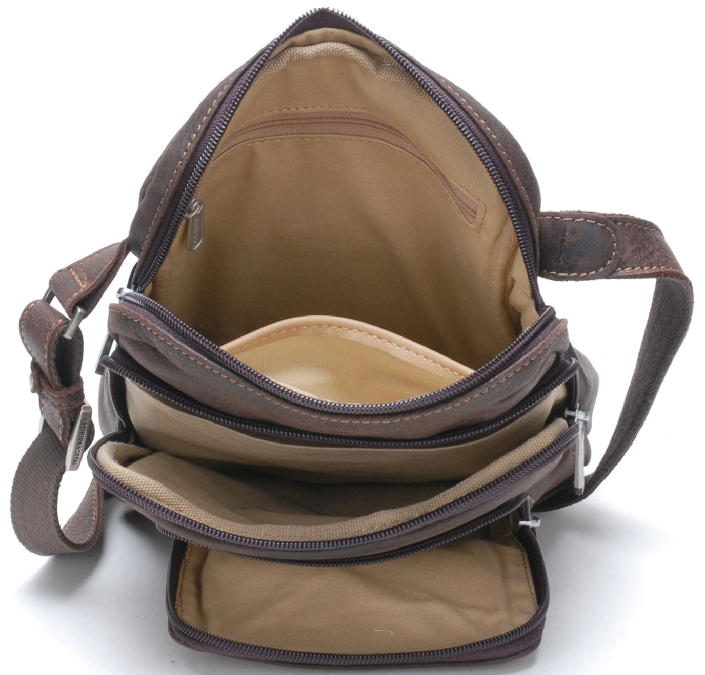 Cristiano medium model destroyed leather crossbody bag