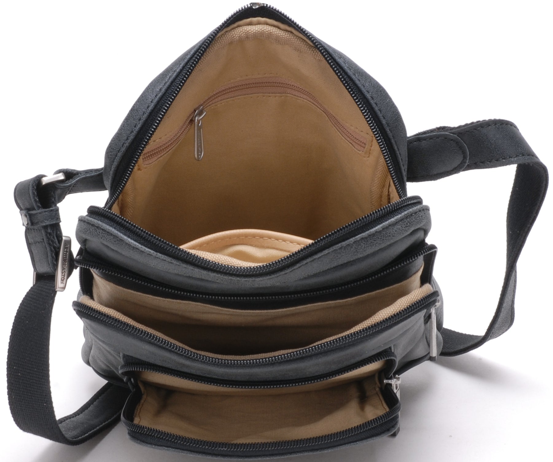 Cristiano medium model destroyed leather crossbody bag