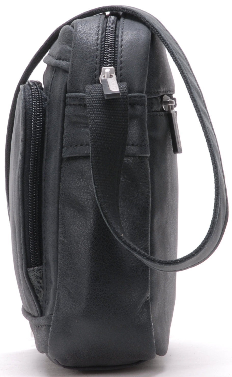 Cristiano destroyed leather crossbody bag