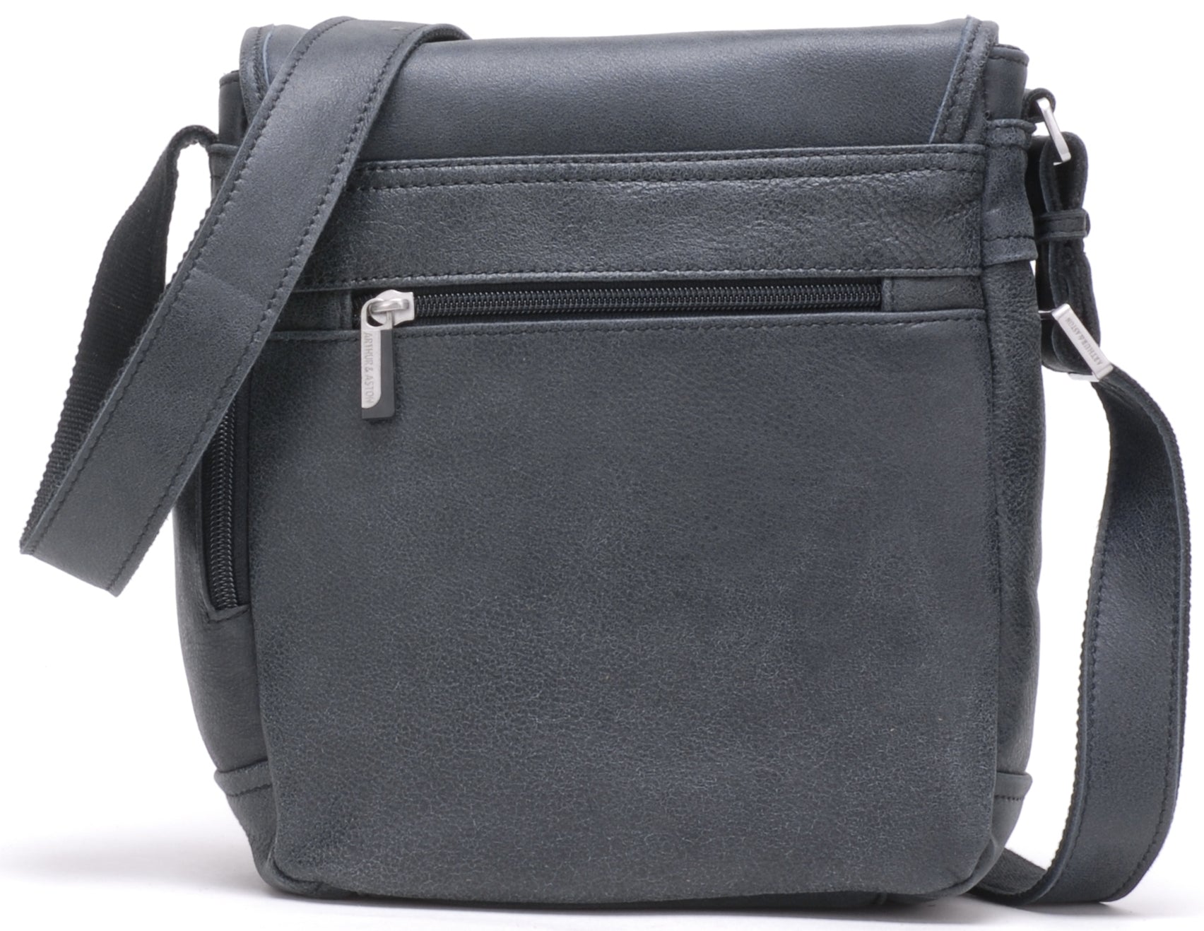 Cristiano destroyed leather crossbody bag, small model