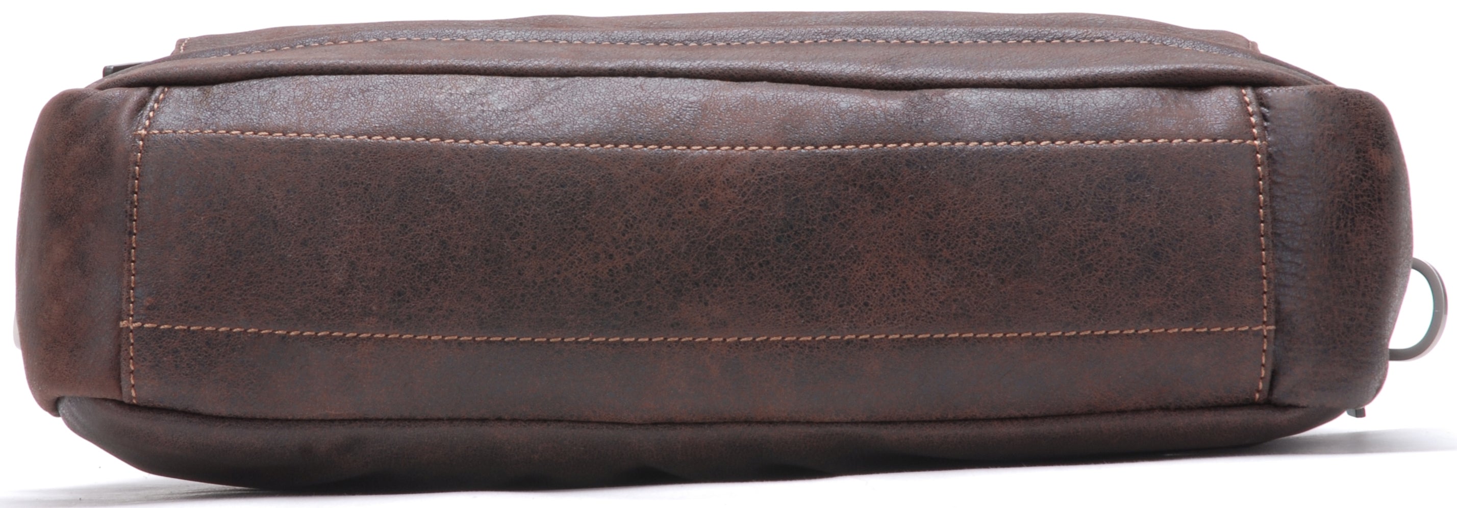Cristiano leather destroyed briefcase