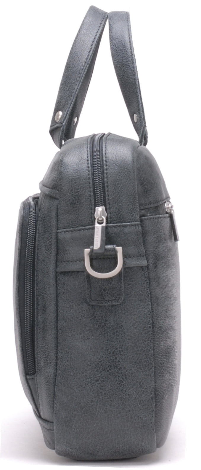 Cristiano leather destroyed briefcase