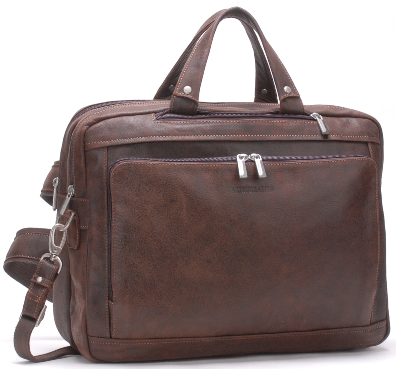Cristiano 3 in 1 briefcase destroyed leather