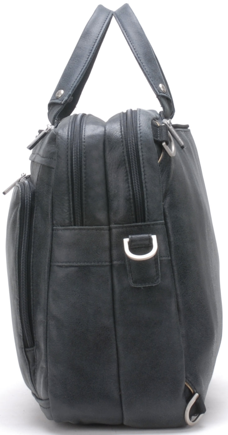 Cristiano 3 in 1 briefcase destroyed leather