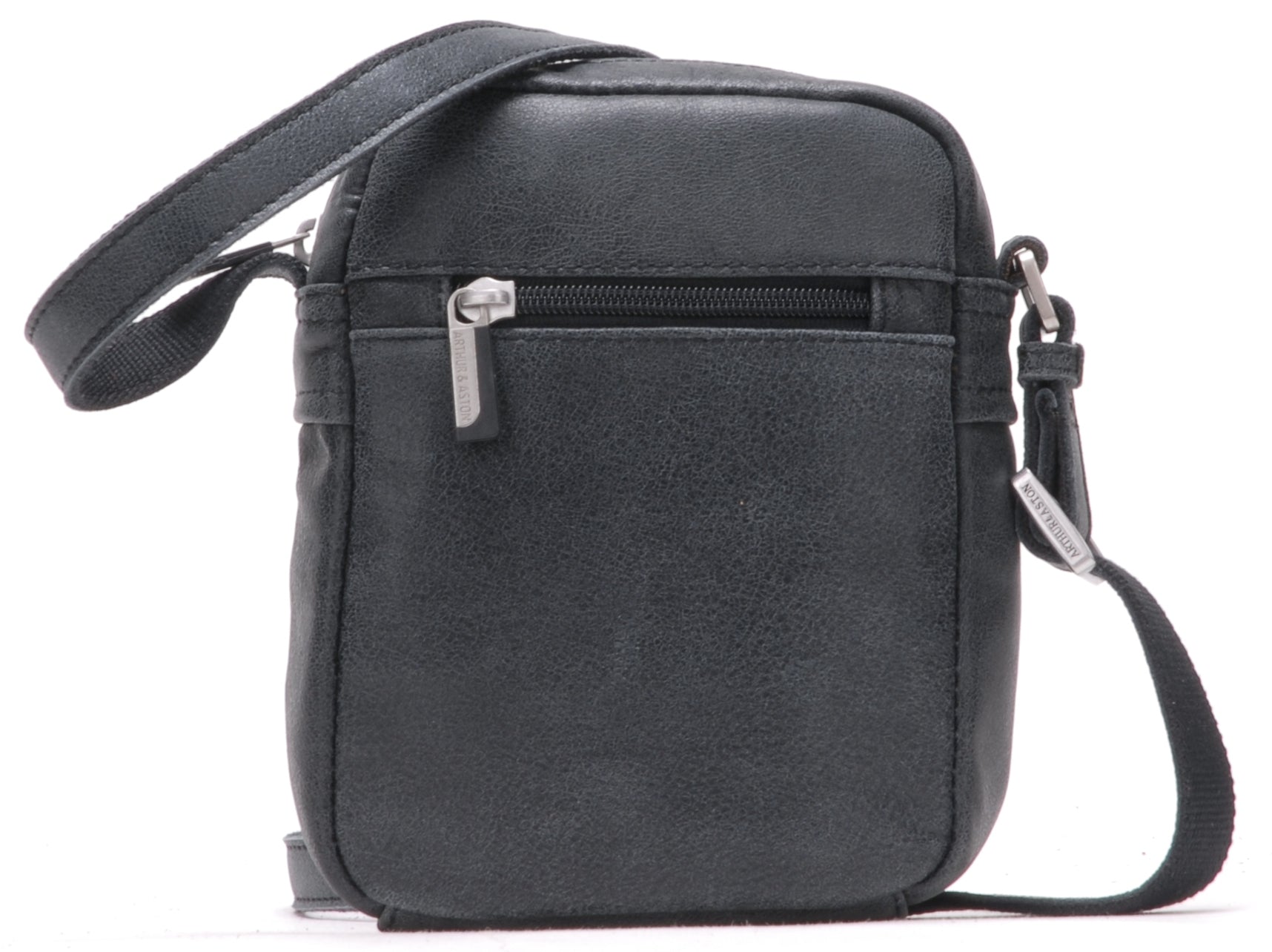 Cristiano destroyed leather crossbody bag, small model