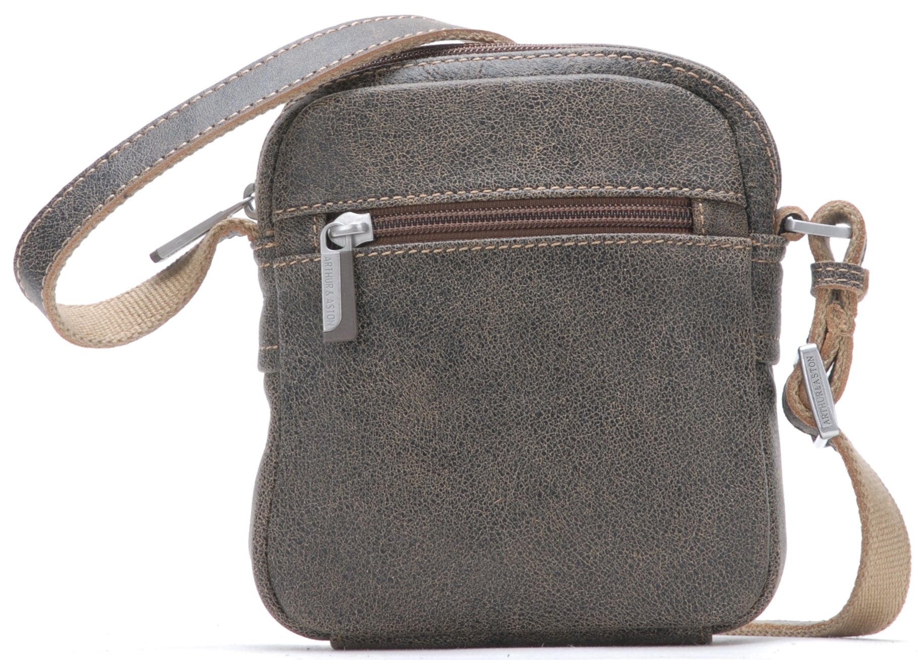 Cristiano small model crossbody bag in destroyed leather
