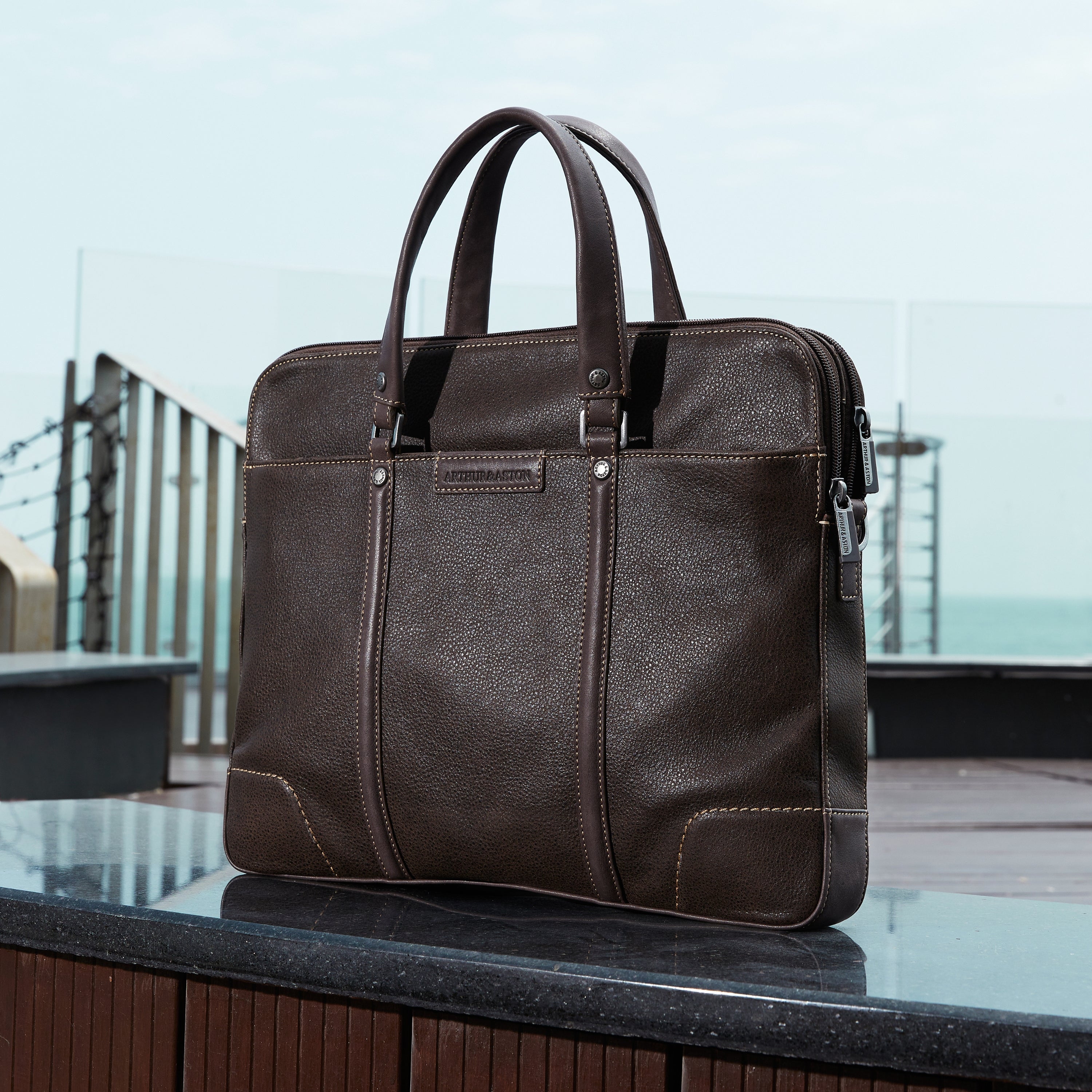 Marco leather briefcase