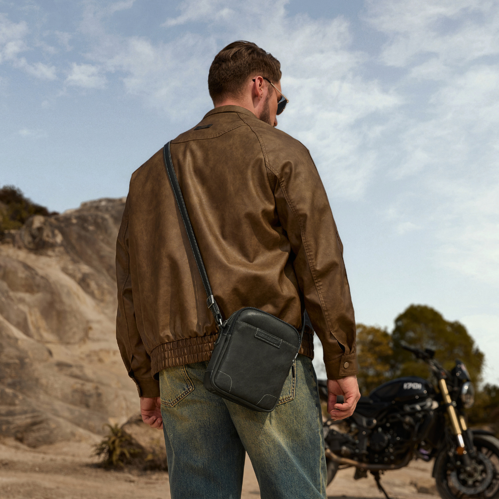 Marco leather crossbody bag