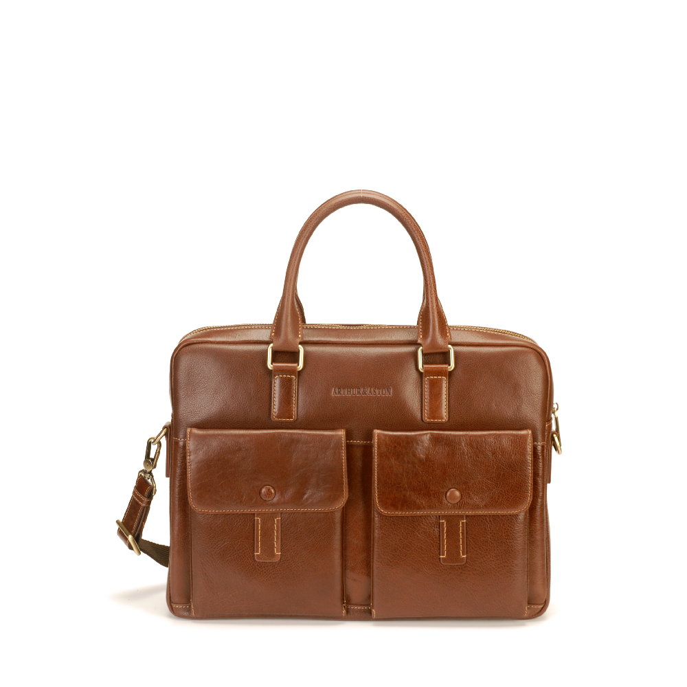 Ulysse Leather Briefcase