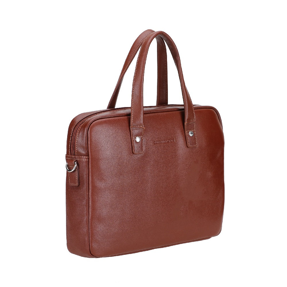 Dorian leather briefcase