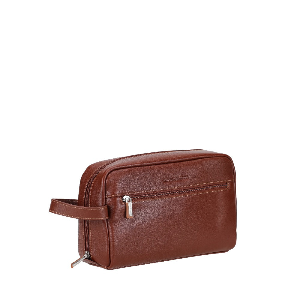 Dorian leather toiletry bag