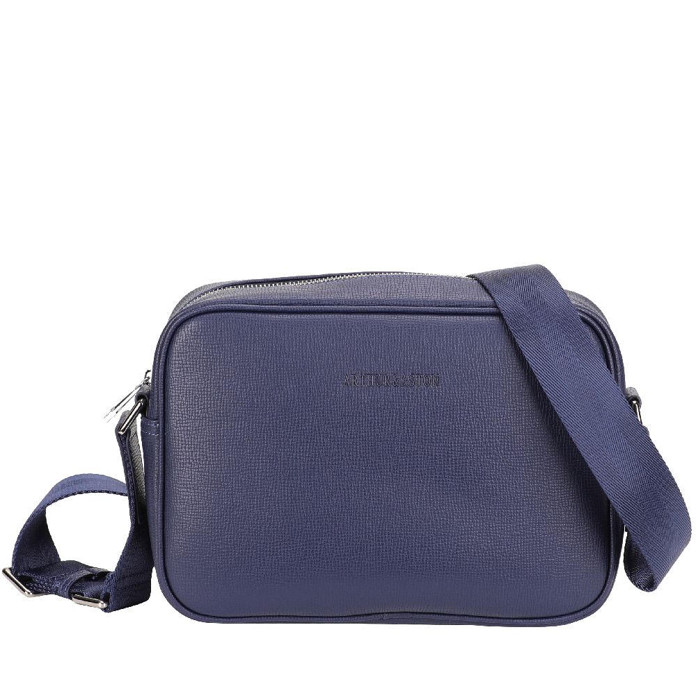 Nelson split leather crossbody bag