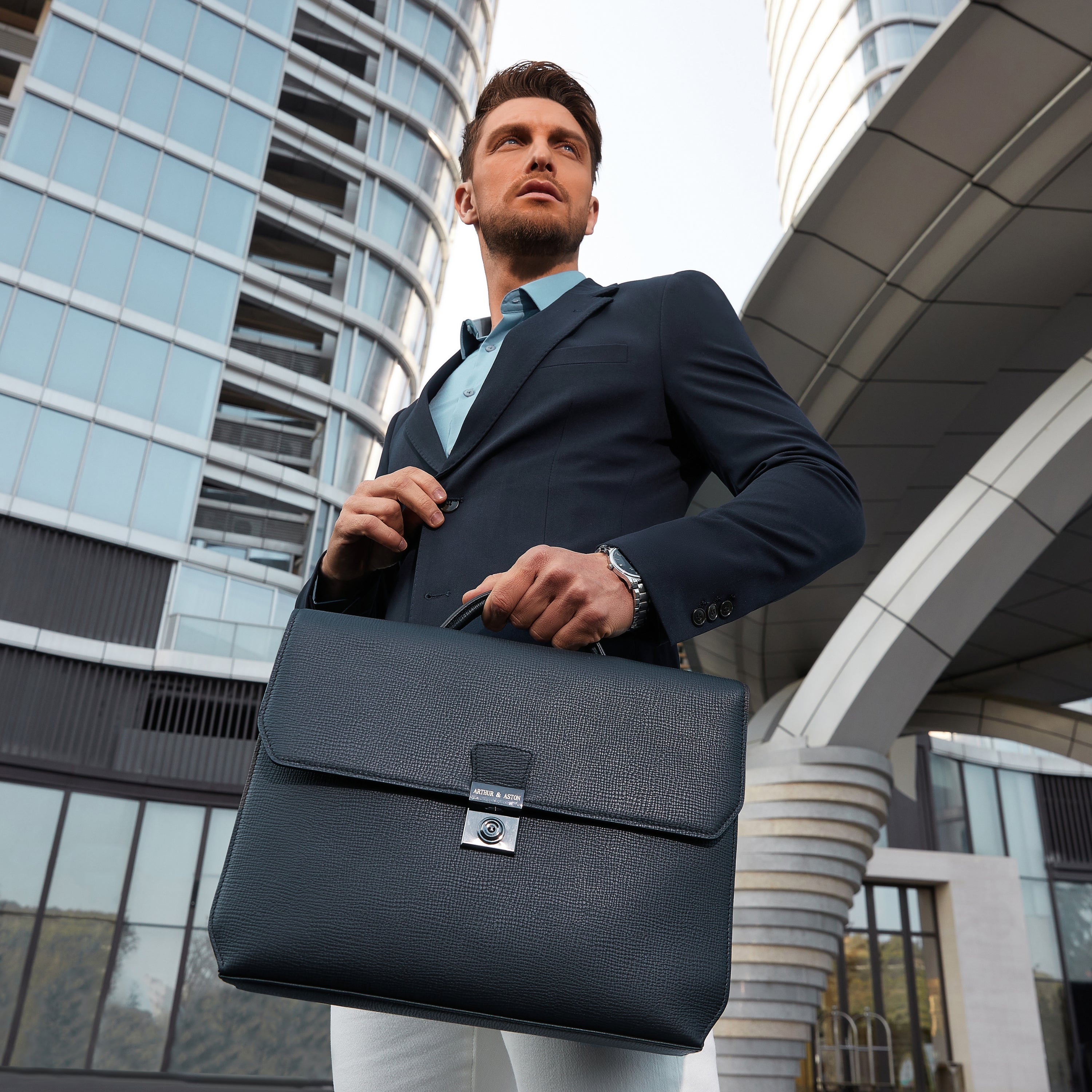 Lewis Leather Briefcase
