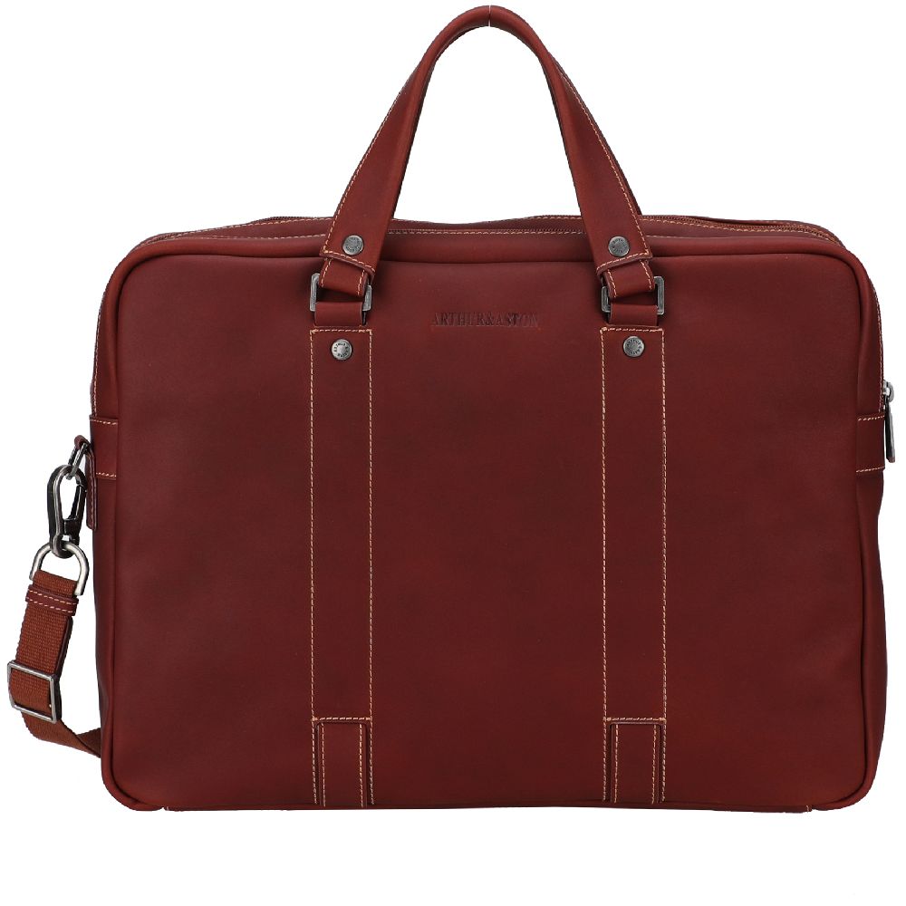 Large Black Leather Briefcase 