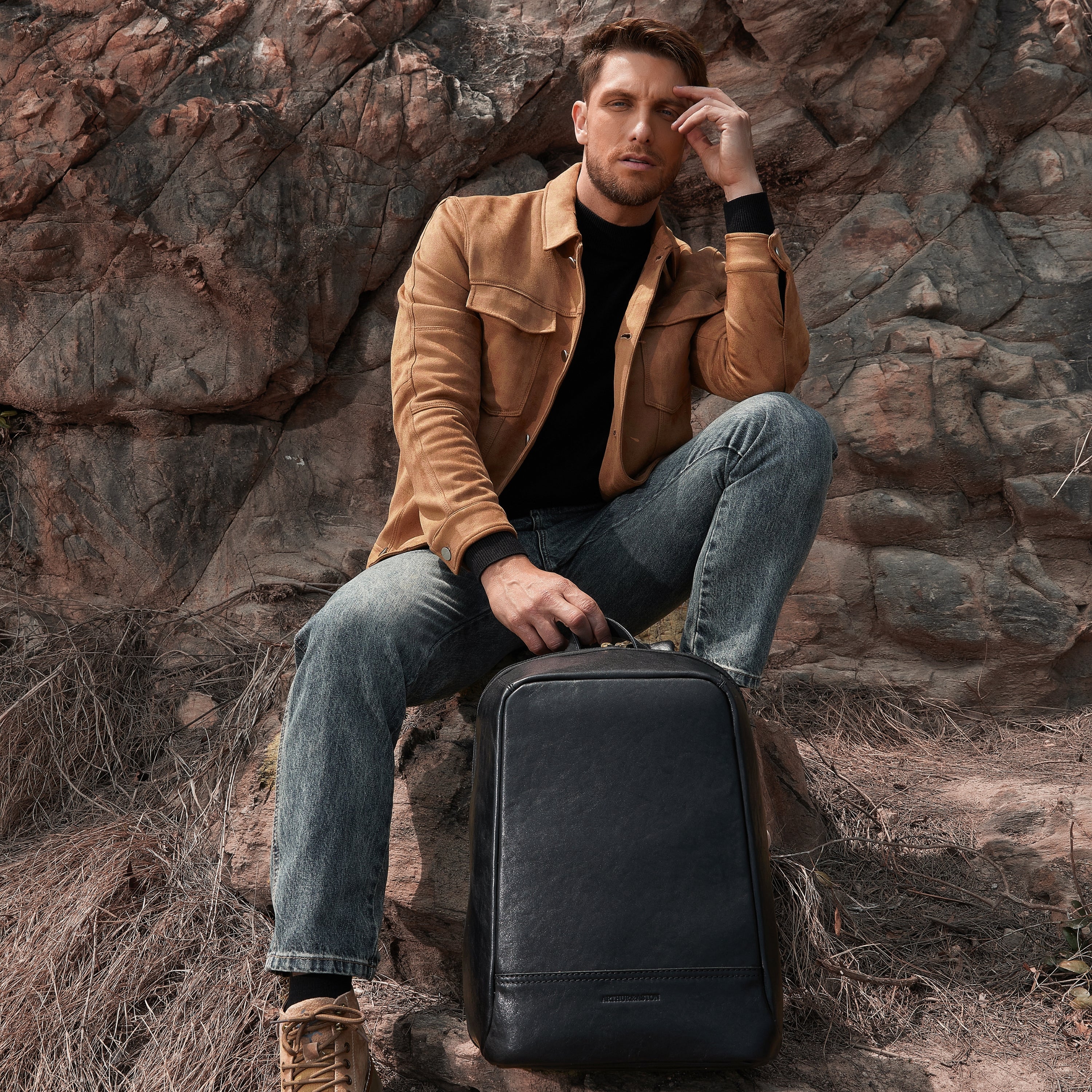 Dakota Leather Computer Backpack