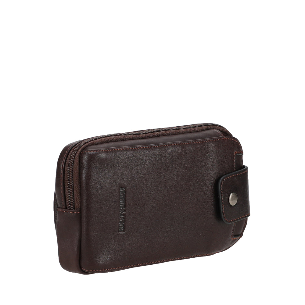 Léon leather belt pouch