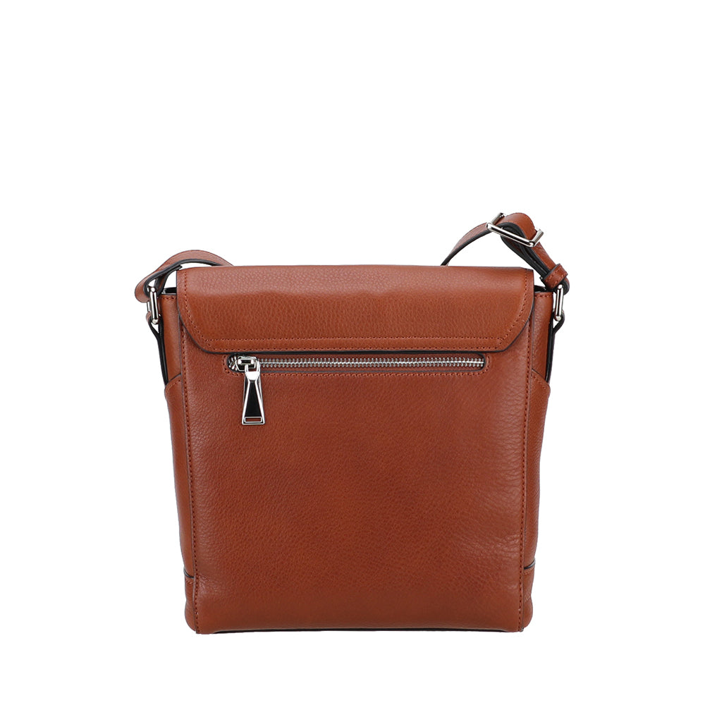 Sac travers à rabat en cuir José