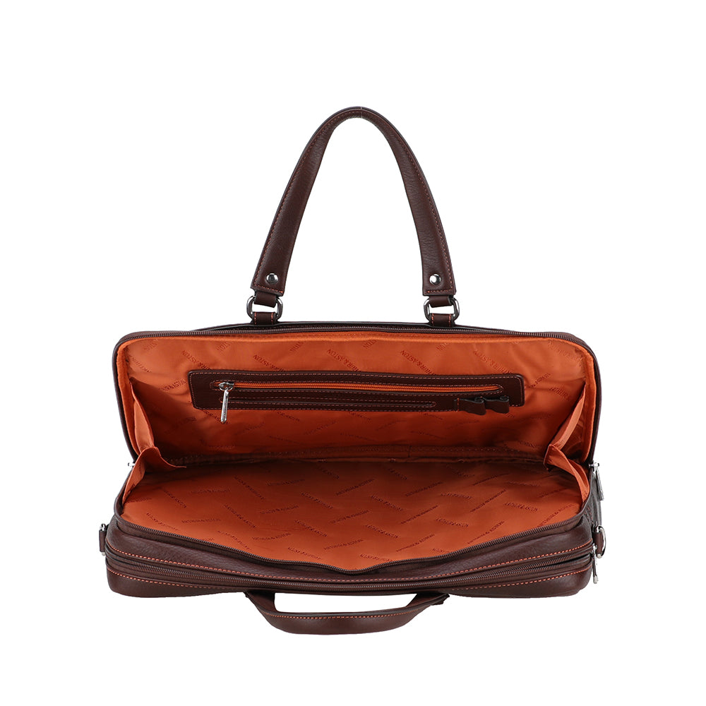 Double Compartment Document Holder Angel Leather