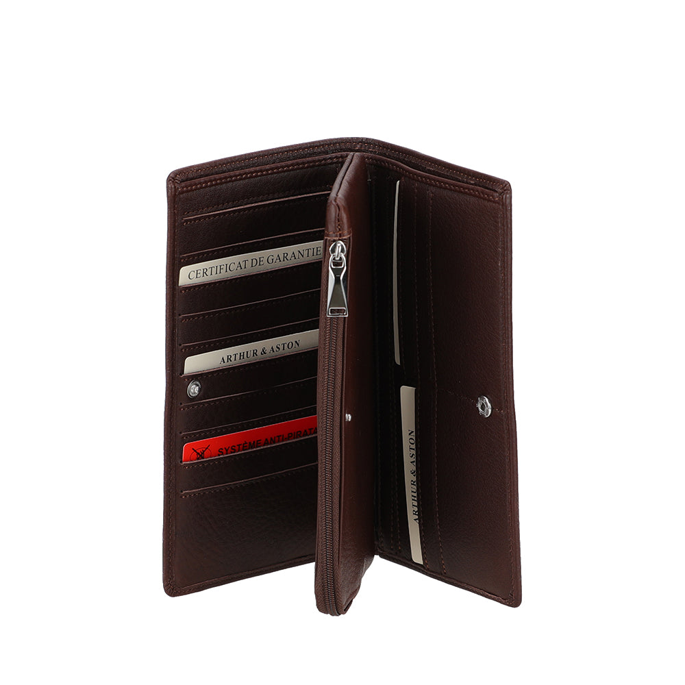 Portefeuille cuir grand modèle Ange