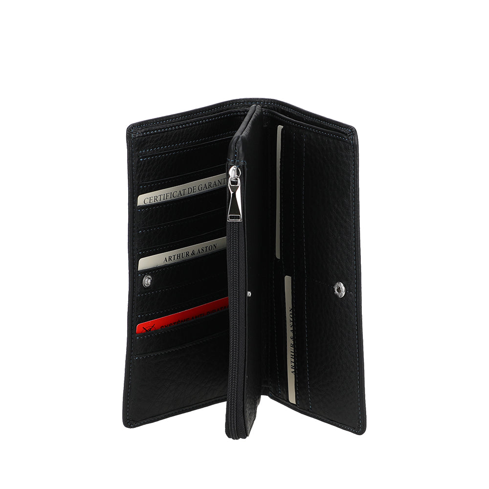 Portefeuille cuir grand modèle Ange