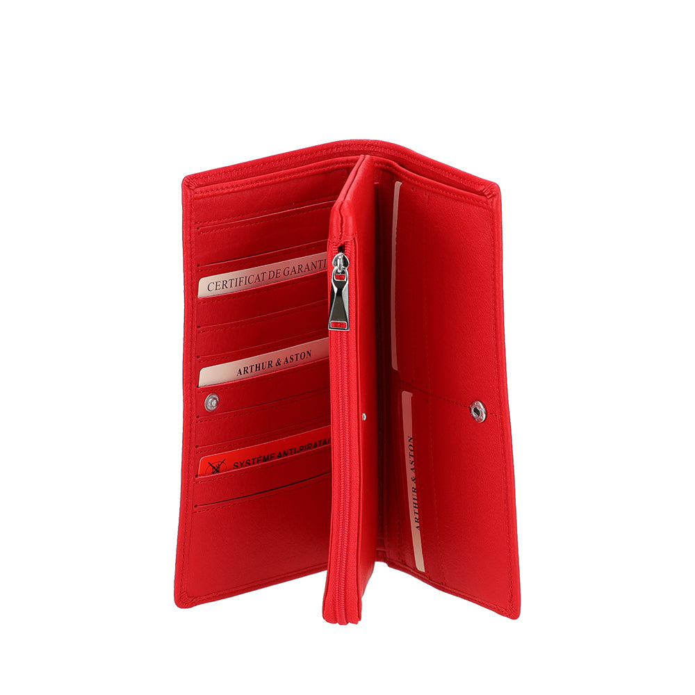 Portefeuille cuir grand modèle Ange