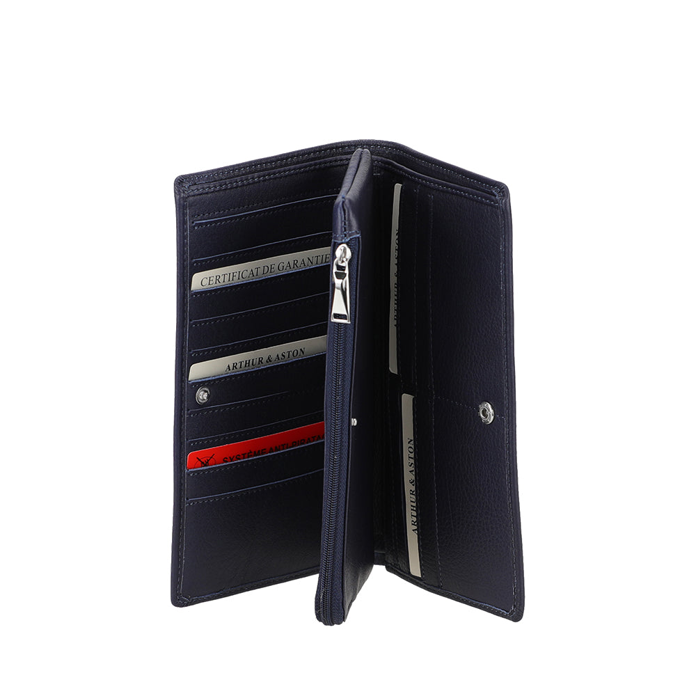 Portefeuille cuir grand modèle Ange