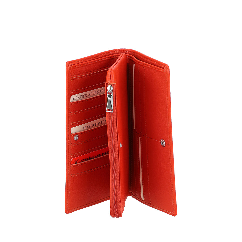 Portefeuille cuir grand modèle Ange