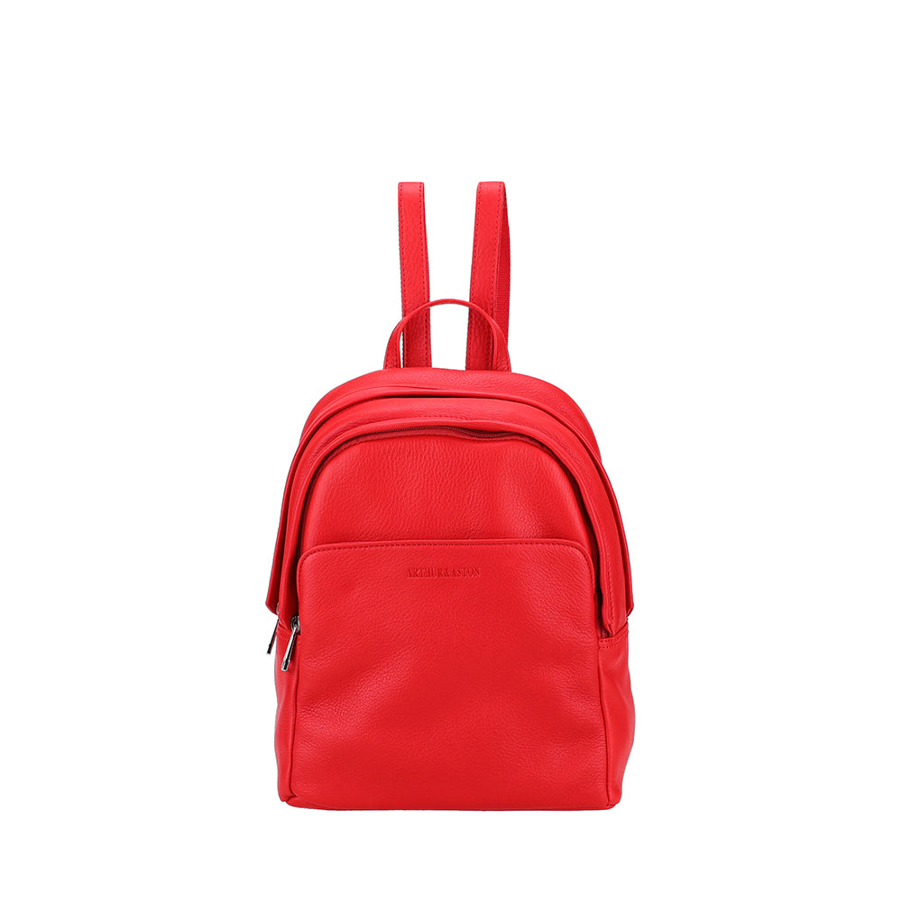 Small unisex Ange leather backpack – compact and elegant - 2528-13