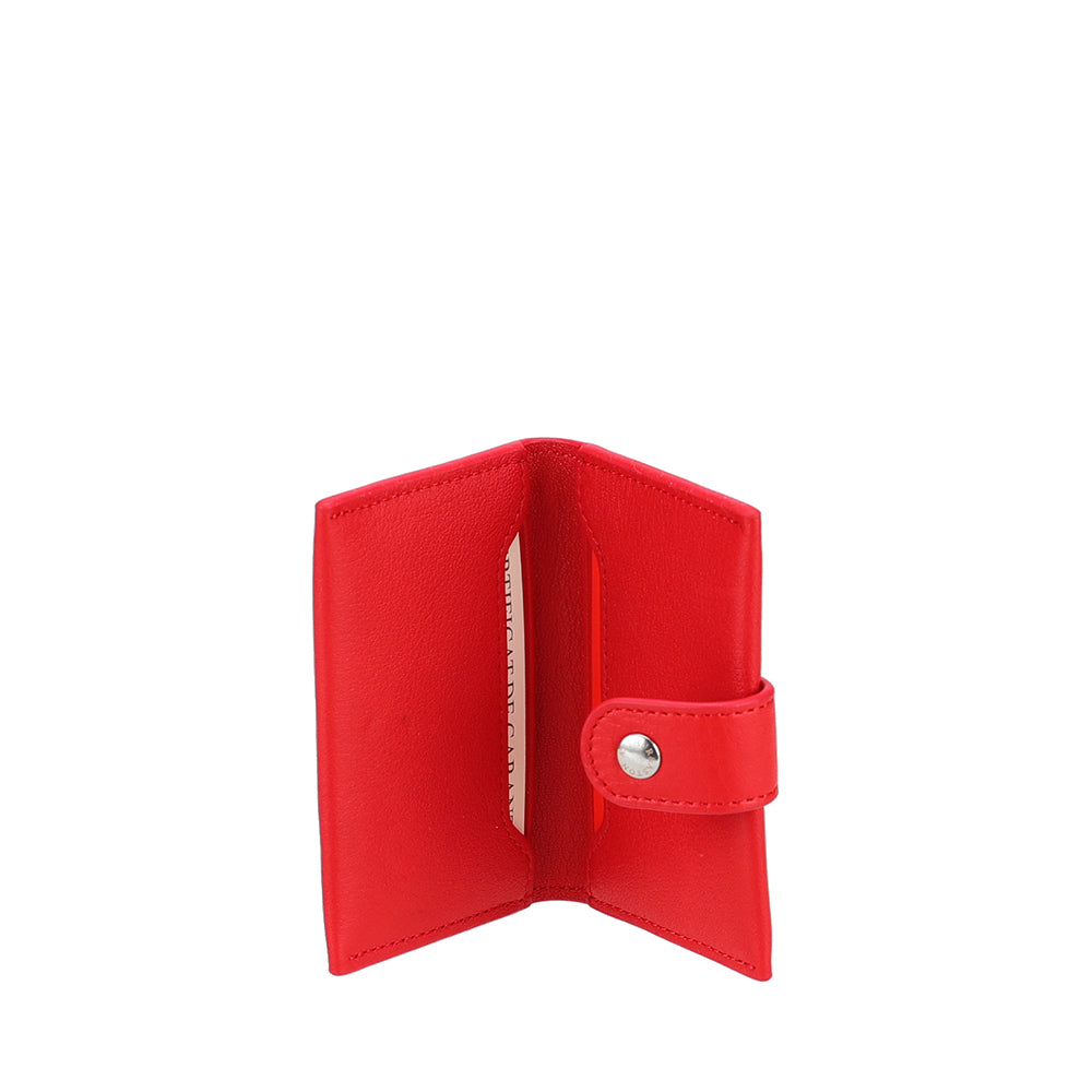 Petit Porte-cartes à pression Cuir Ange