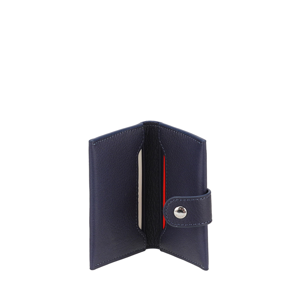 Petit Porte-cartes à pression Cuir Ange