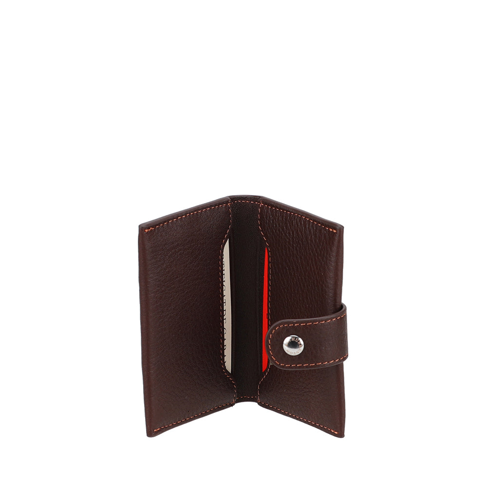 Petit Porte-cartes à pression Cuir Ange