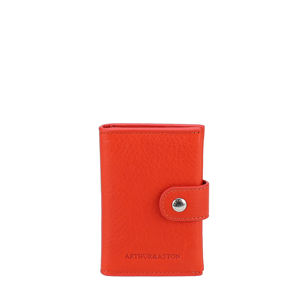 Petit Porte-cartes à pression Cuir Ange