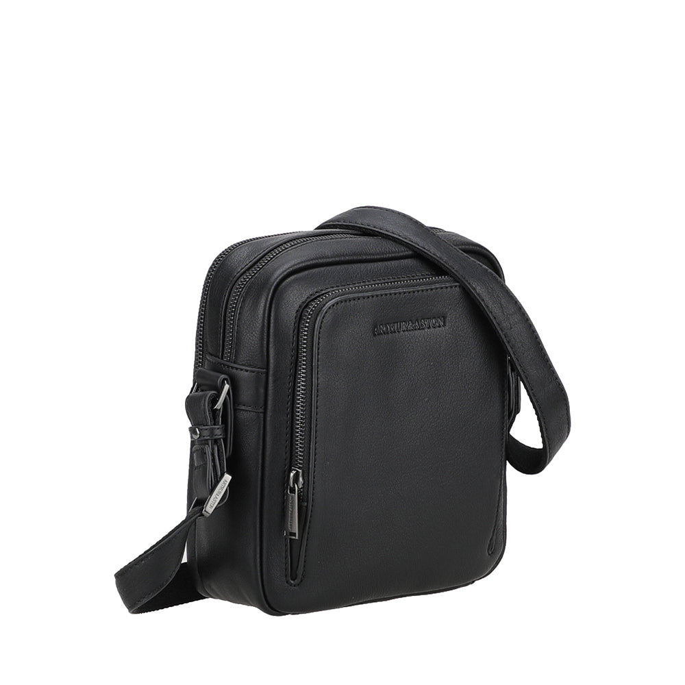 Grand sac travers 2 compartiments cuir Nairo