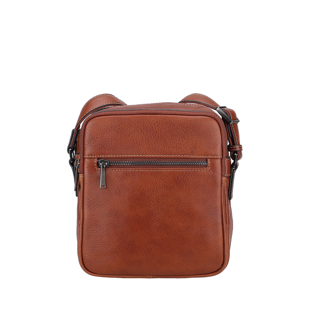 Grand sac travers 2 compartiments cuir Nairo