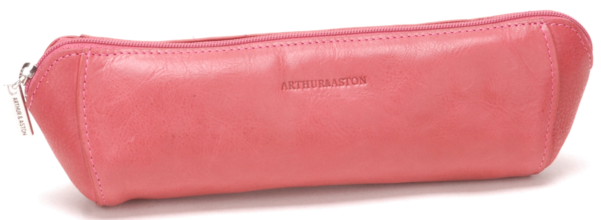 Oiled Leather Pen Case Pink