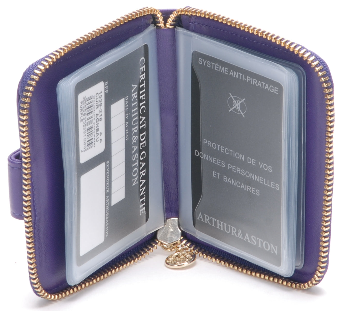 Porte-cartes cuir agneau plongé