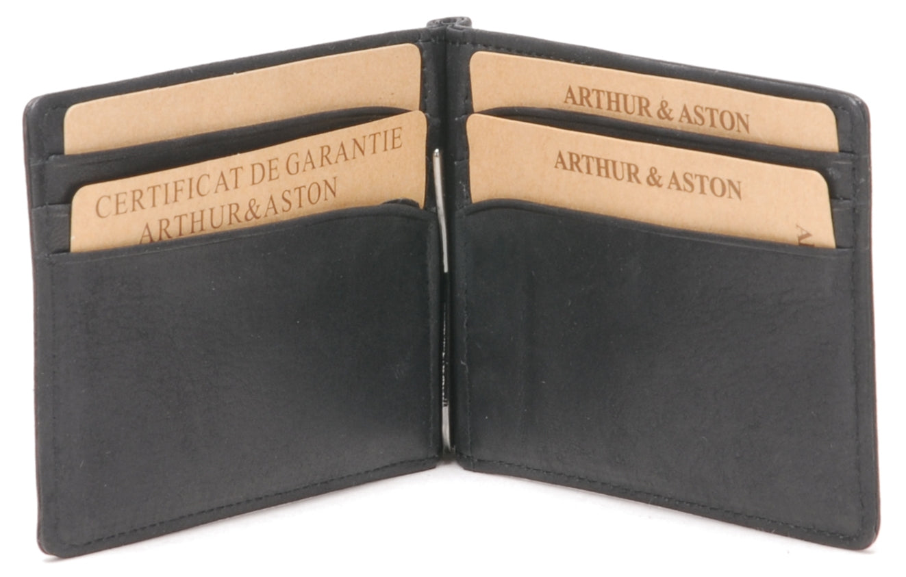 Porte-carte cuir vachette gras