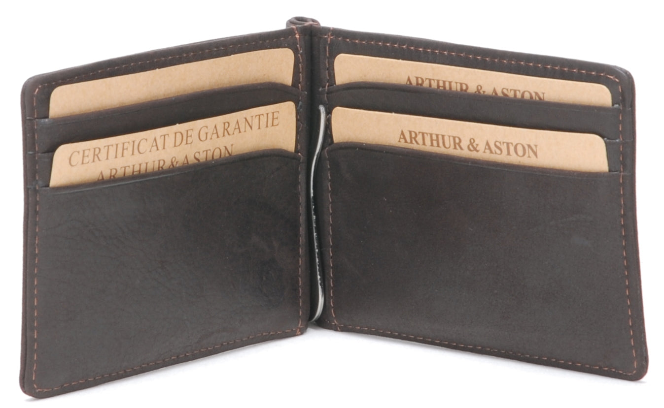 Porte-carte cuir vachette gras