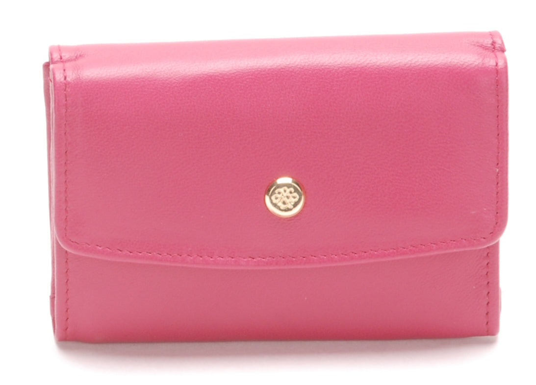 Porte-monnaie dos à dos cuir agneau plongé