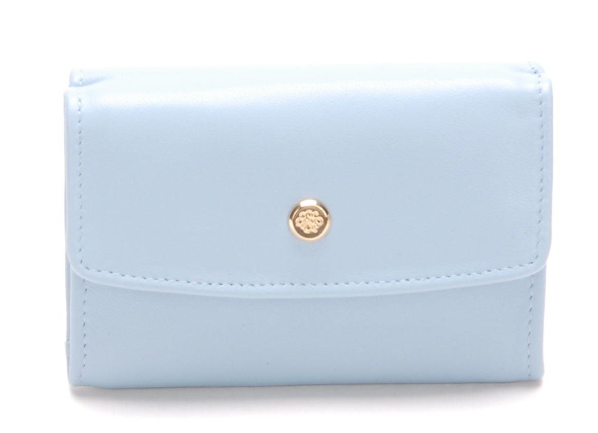 Porte-monnaie dos à dos cuir agneau plongé