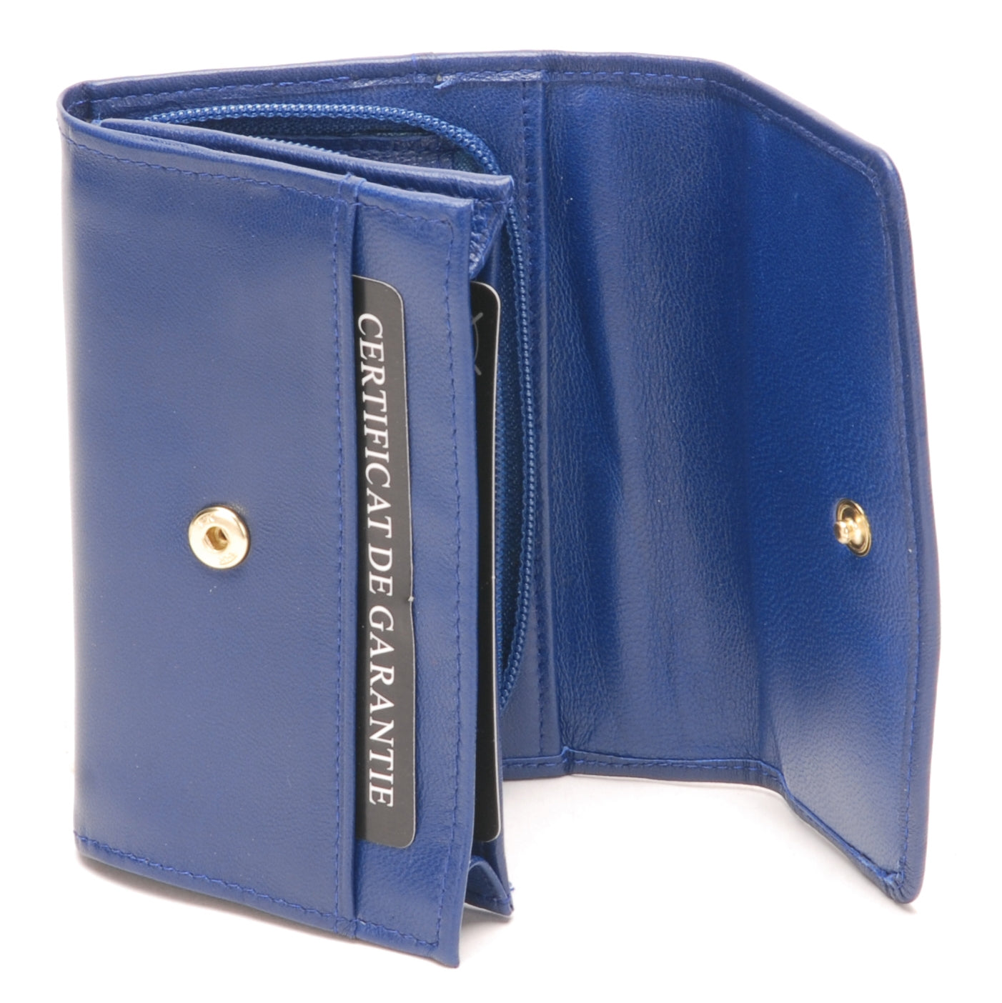 Porte-monnaie et cartes cuir agneau plongé