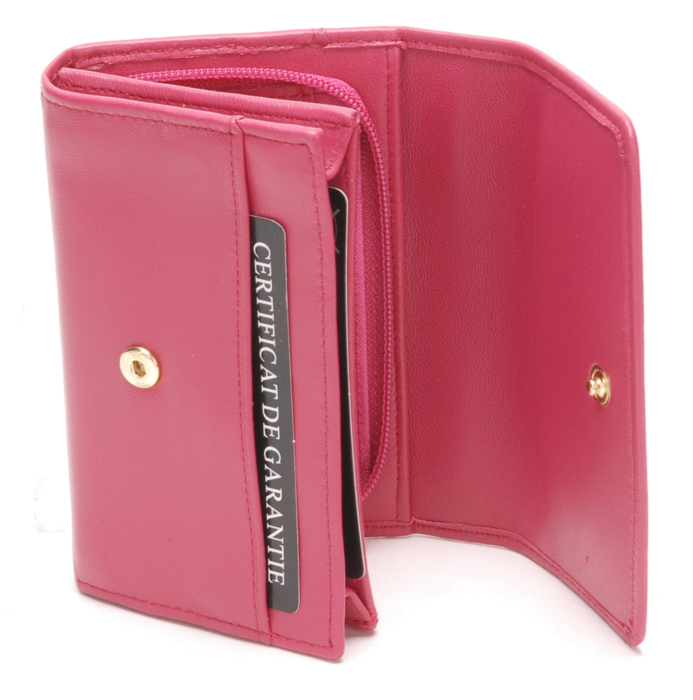 Porte-monnaie et cartes cuir agneau plongé