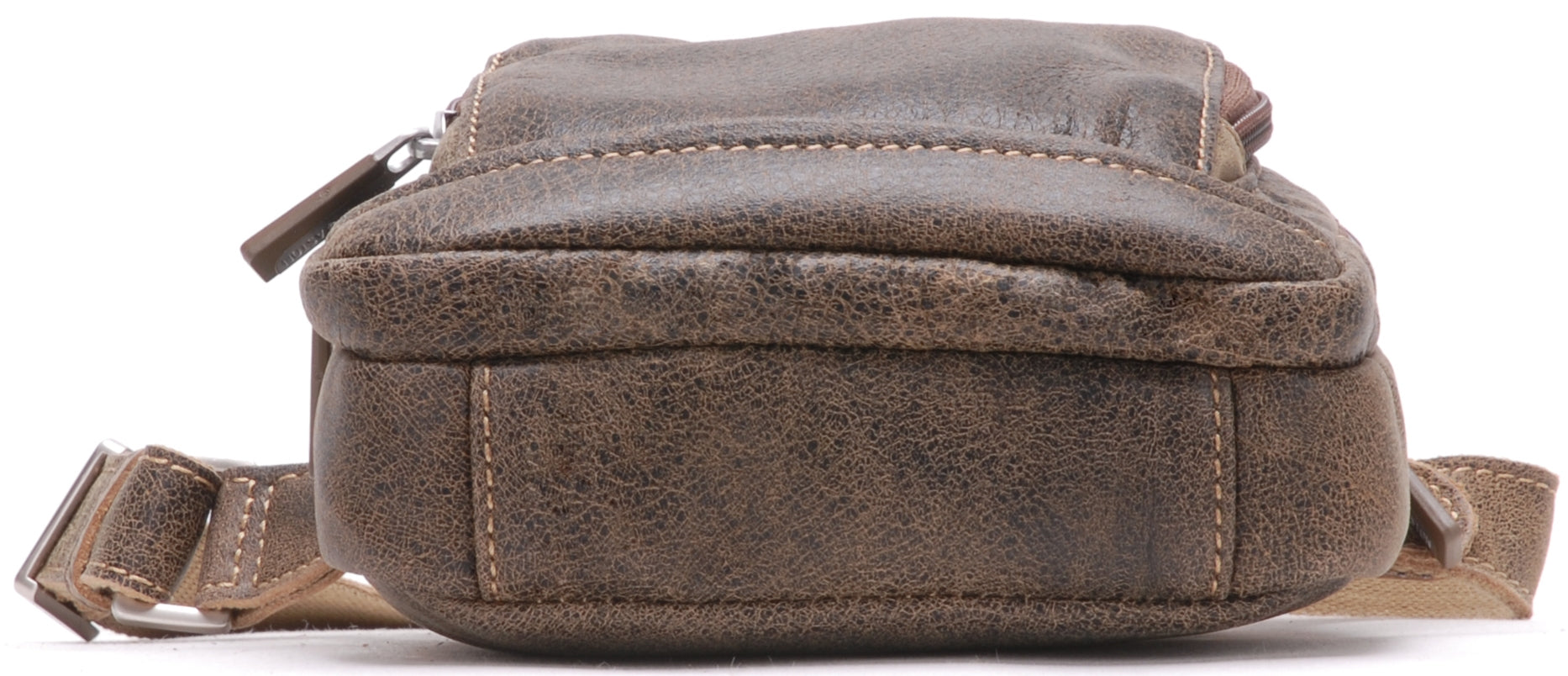Cristiano small model crossbody bag in destroyed leather