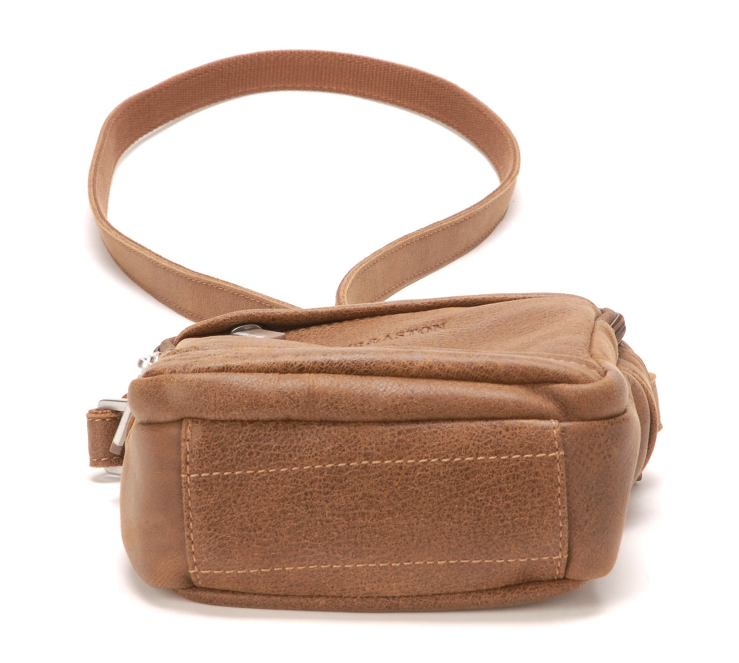 Cristiano destroyed leather crossbody bag
