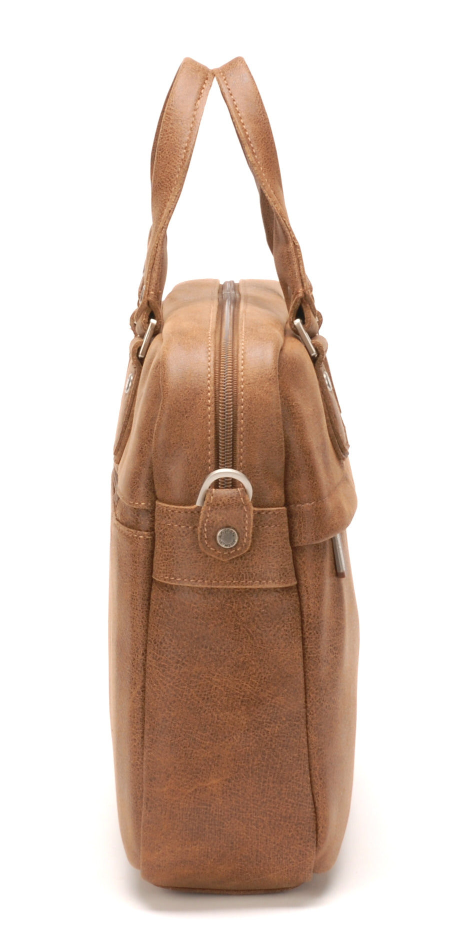 Cristiano leather destroyed briefcase