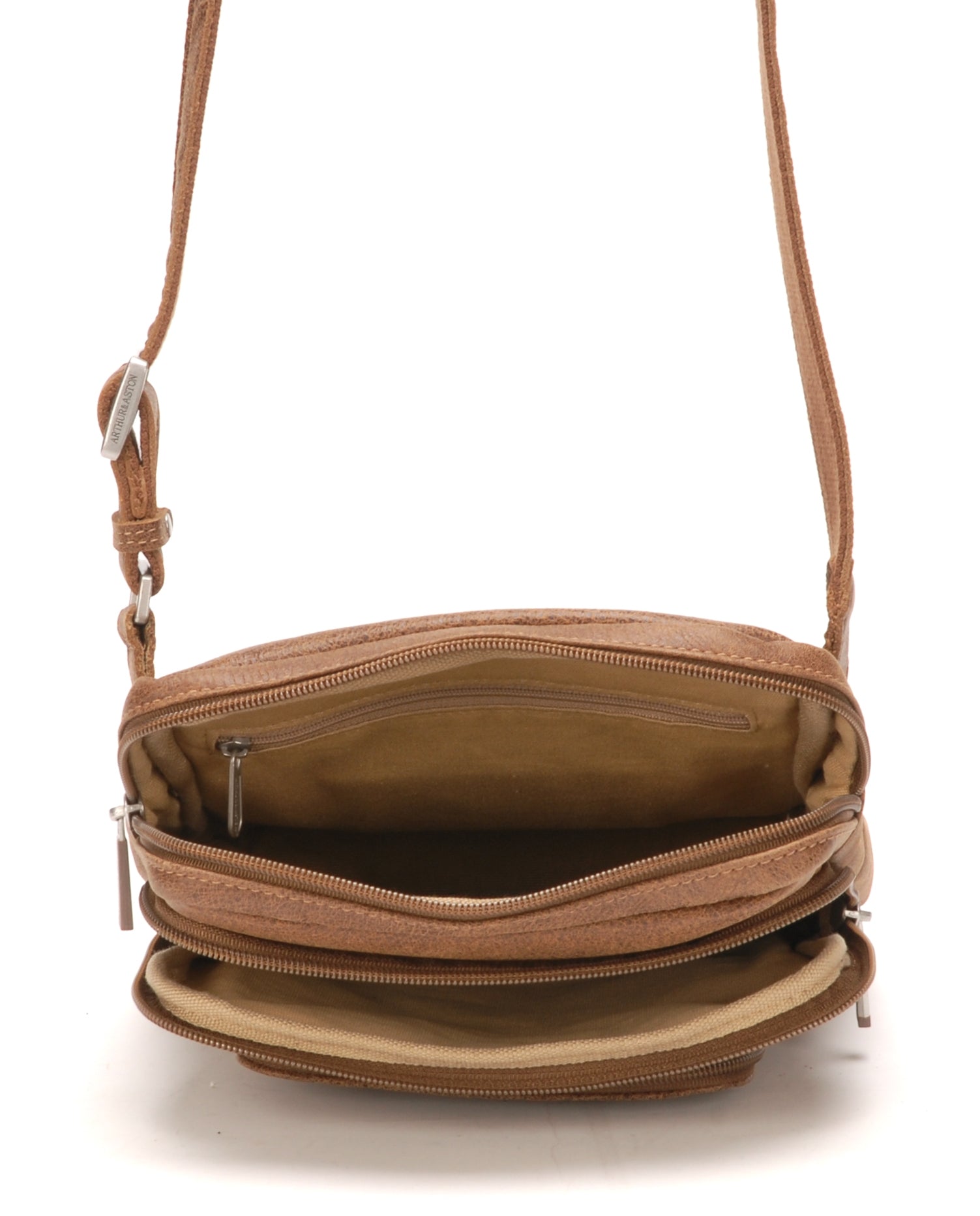 Cristiano medium model destroyed leather crossbody bag