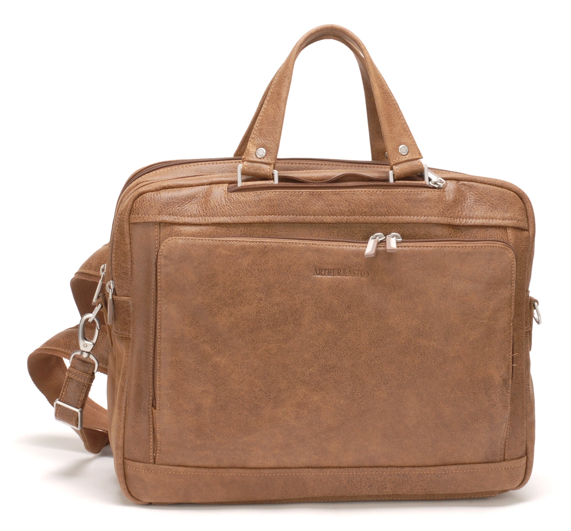 Cristiano 3 in 1 briefcase destroyed leather