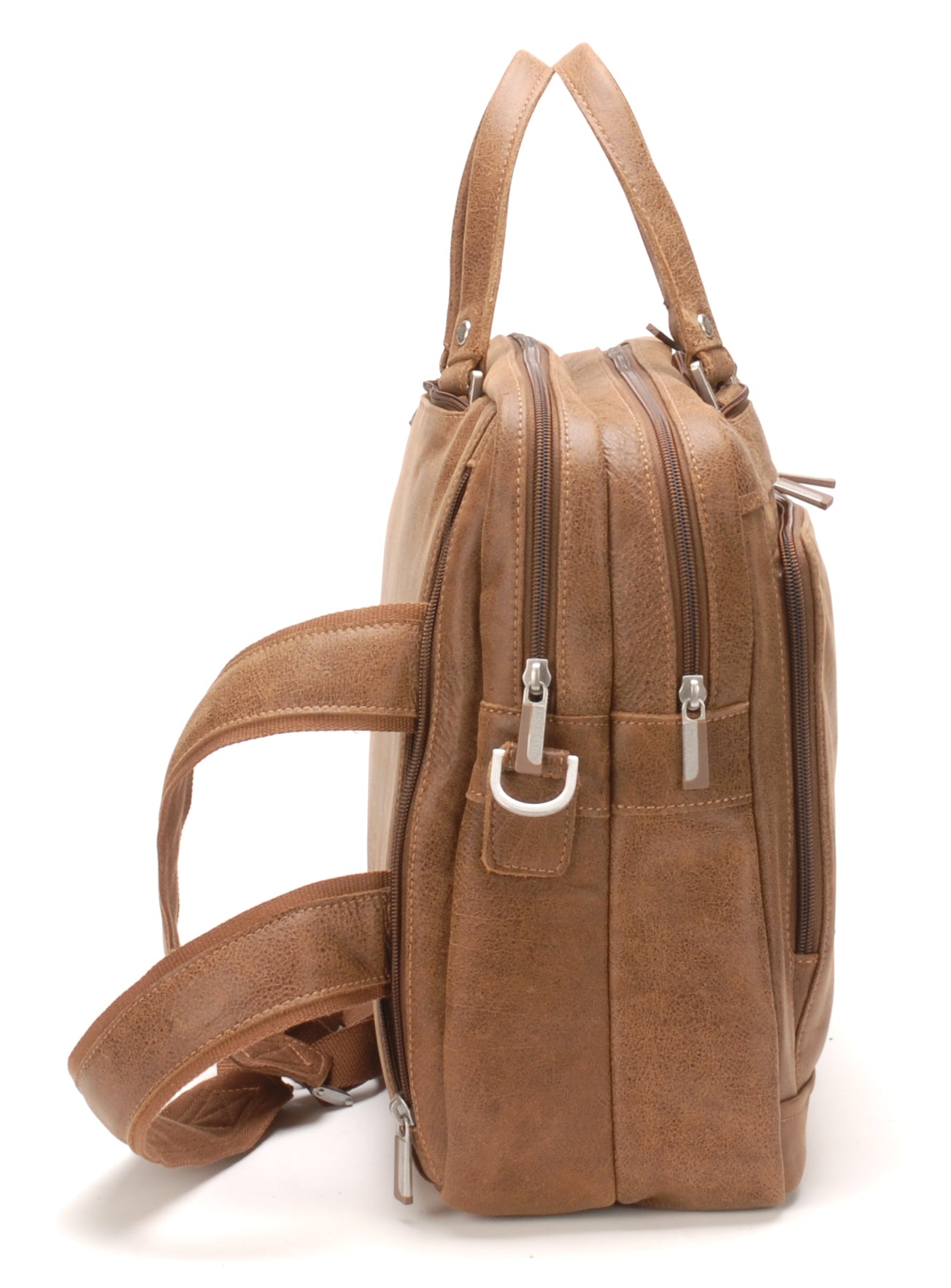 Cristiano 3 in 1 briefcase destroyed leather